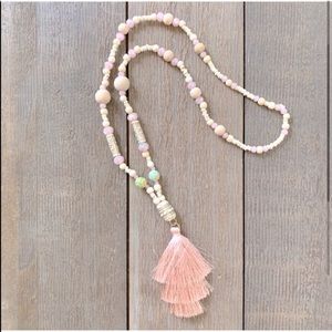 Bead and Tassel Necklace